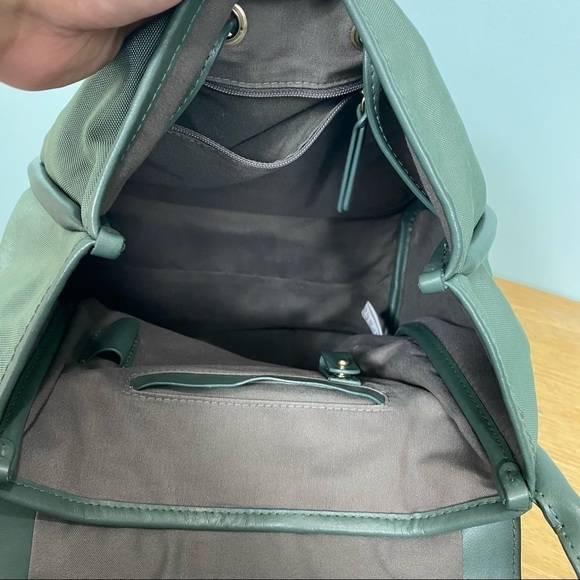 Skagen Womens Ebba Nylon Leather Drawstring Backpack‎ - Picture 10 of 11